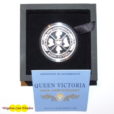 2019 1oz Silver Proof Coin - 200th Anniversary - Queen Victoria